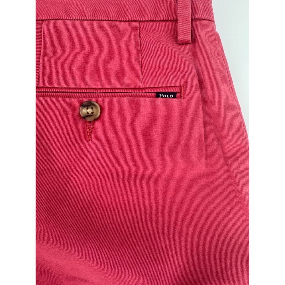 Polo Ralph Lauren Mens Stretch Slim Fit Chino Pants Pink 30/32 Cotton Twill - Picture 12 of 13